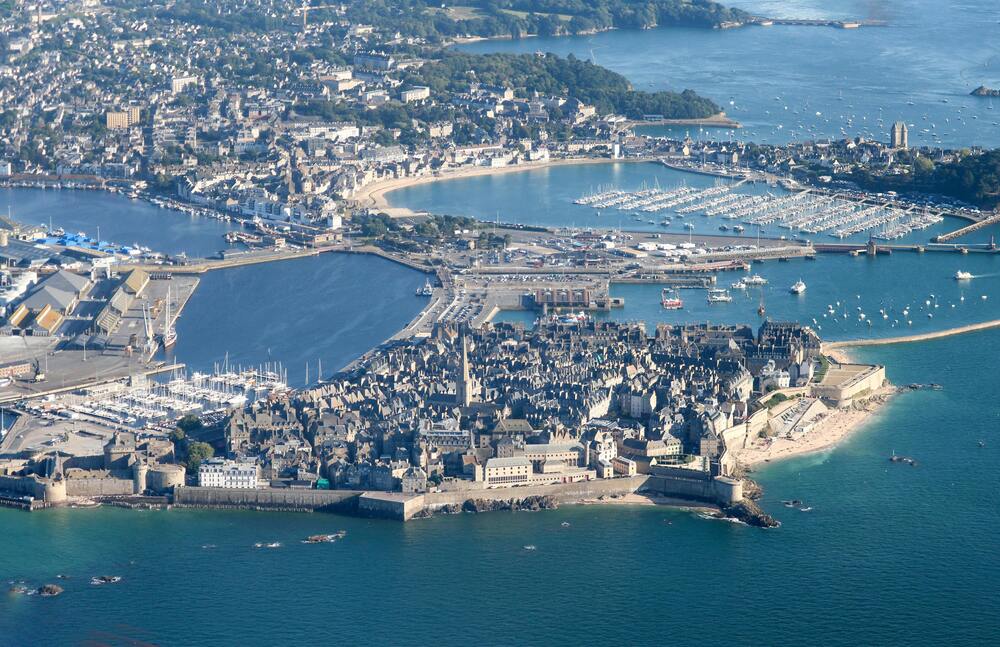 vue aérienne saint malo